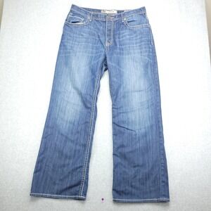 BKE Denim Tyler Jeans Men's‎ 34S Wide Leg Lightweight Denim